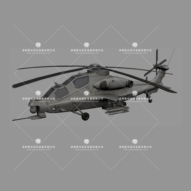 大名武装直升机3D模型